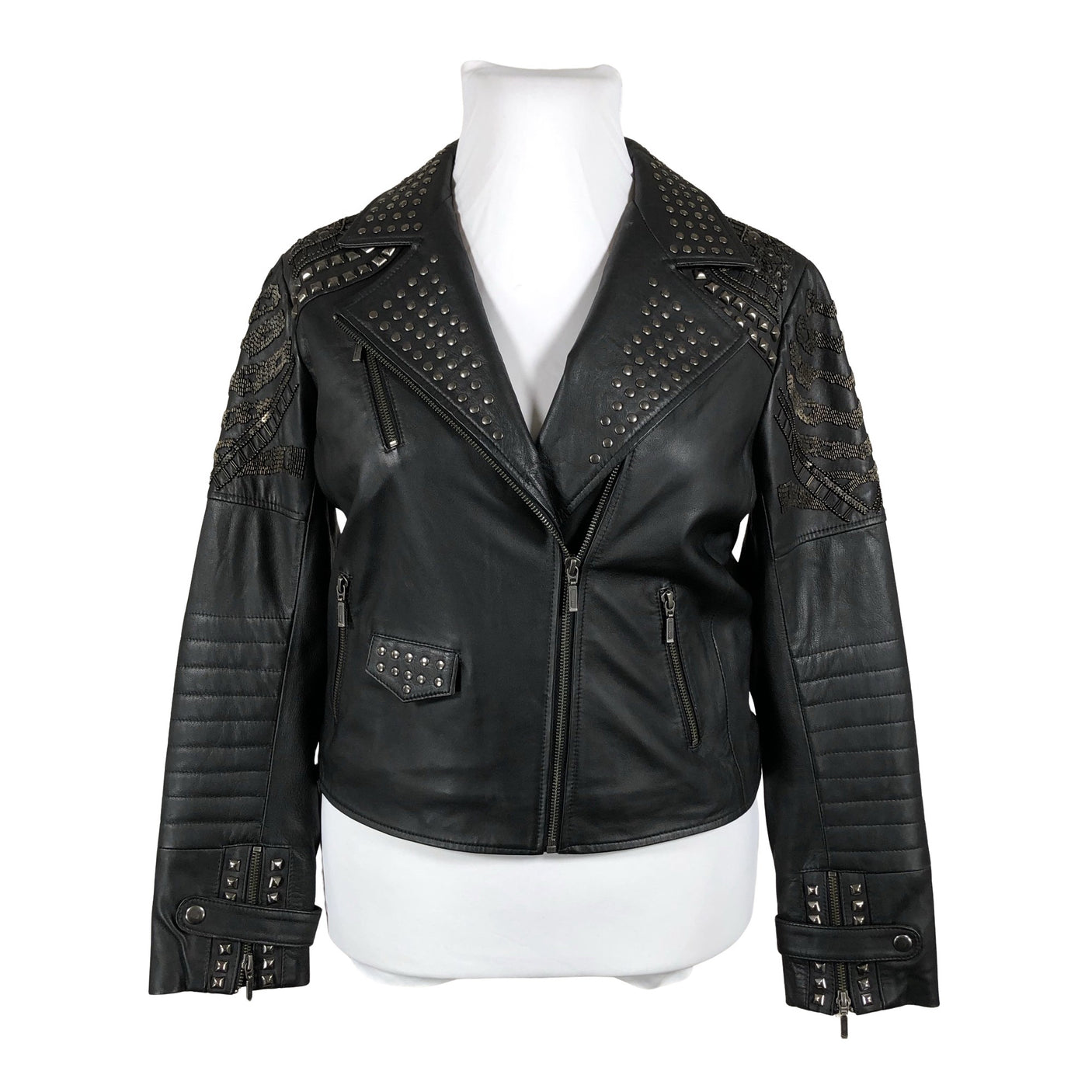 Unisex Nü - Nahktagi, suurus 42 - Must (1)