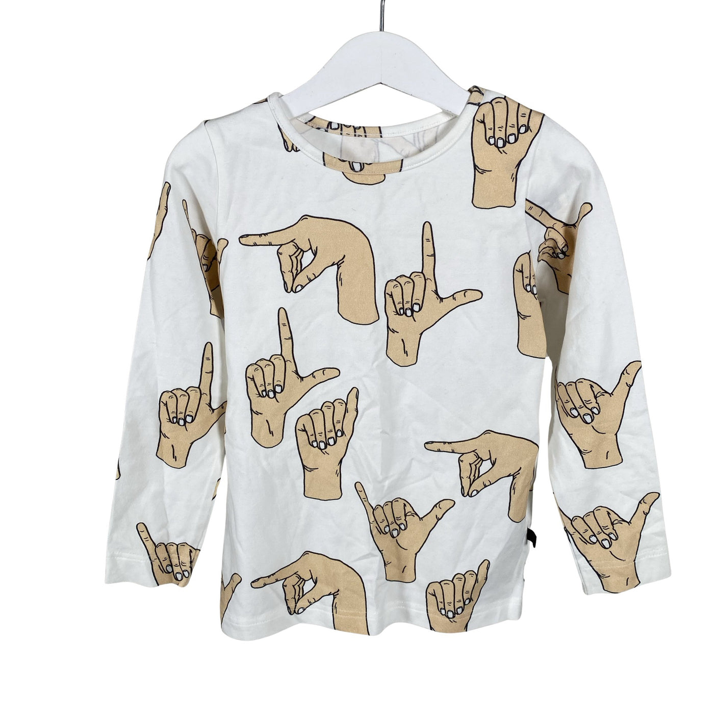 Unisex Vimma - Trikotaažist pluus, suurus 104 - 110 - Valge (1)