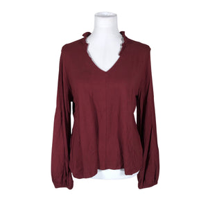 Unisex Nanso - Trikotaažist pluus, suurus 40 - Veinipunane (1)