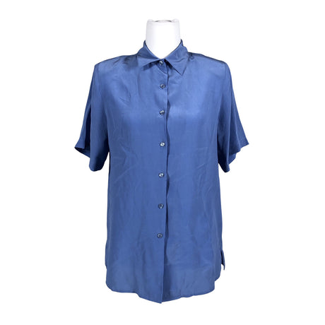 Unisex Järvi Muoti - Lühikeste käistega pluus, suurus 38 - Sinine ()