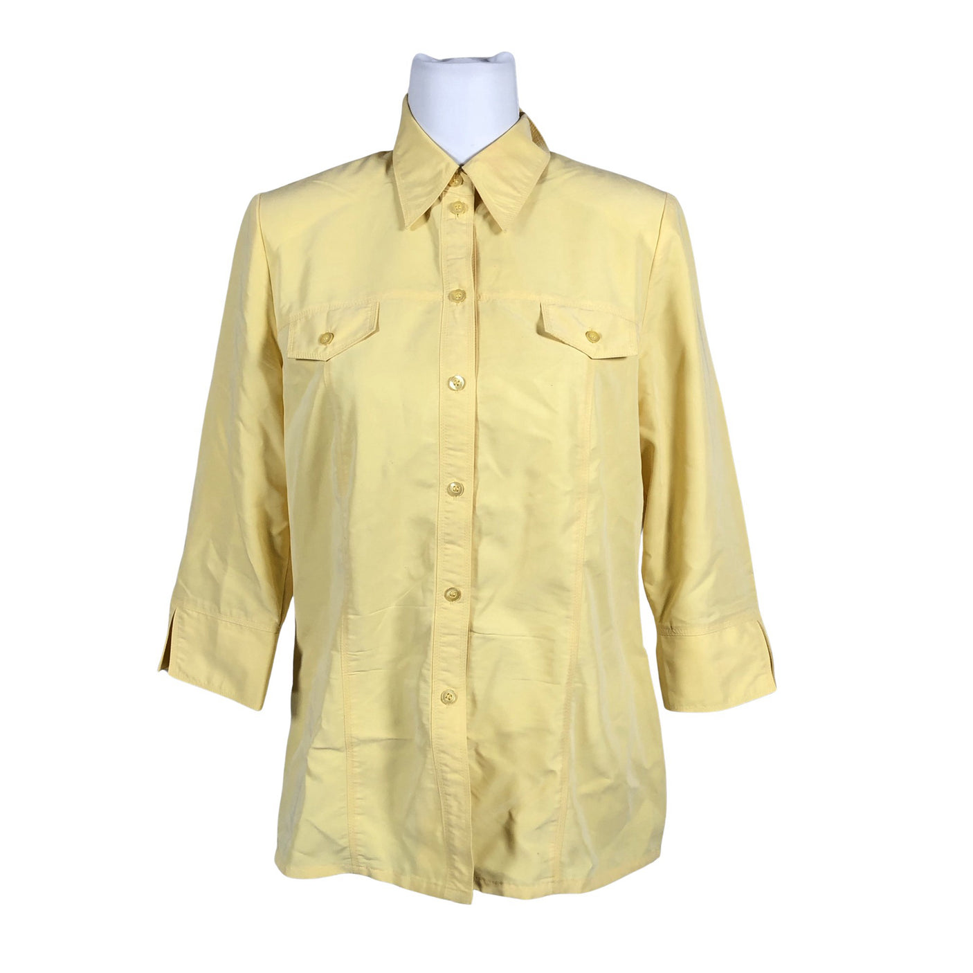 Unisex Gelco - Lühikeste käistega pluus, suurus 38 - Kollane (1)