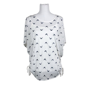 Unisex Boco - Lühikeste käistega pluus, suurus 40 - Valge (1)