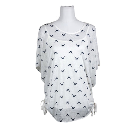 Unisex Boco - Lühikeste käistega pluus, suurus 40 - Valge ()