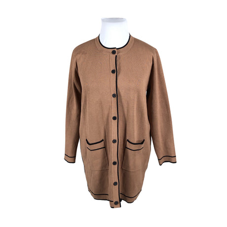 Unisex Micha - Kardigan, suurus 44 - Pruun ()