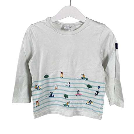 Unisex Polarn O. Pyret - Trikotaažist pluus, suurus 92 - 98 - Valge ()