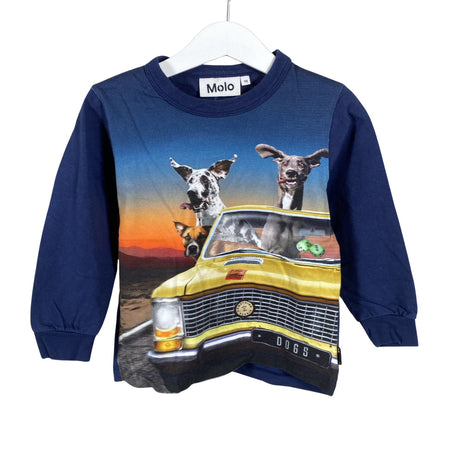 Unisex Molo Kids - Trikotaažist pluus, suurus 92 - 98 - Sinine ()