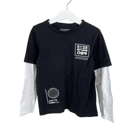 Unisex In Extenso - Trikotaažist pluus, suurus 122 - 128 - Must ()