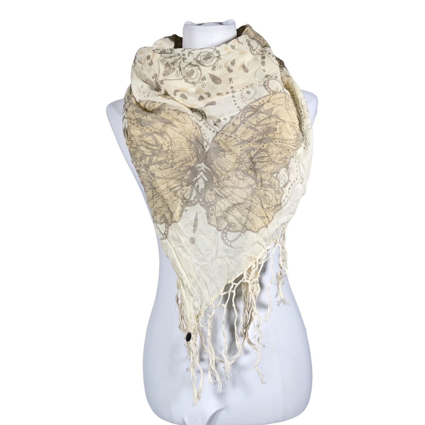 Unisex Odd Molly - Õhuke sall, suurus Midi - Beige (1)