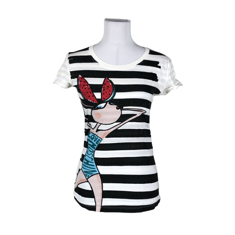 Unisex Love Moschino - T-särk, suurus 40 - Valge ()