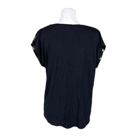Unisex Cream - Lühikeste käistega pluus, suurus 40 - Sinine (2)