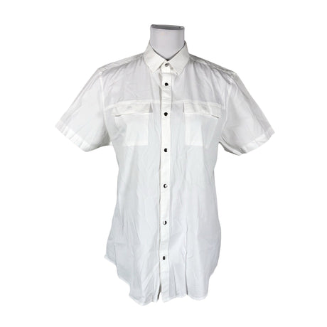 Unisex Calvin Klein - Lühikeste käistega pluus, suurus 38 - Valge ()