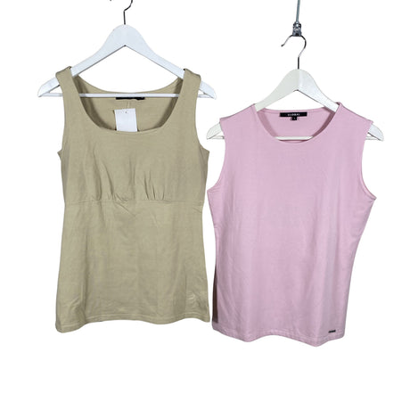 Unisex Global - Trikotaažist topp, suurus 40 - Beige ()