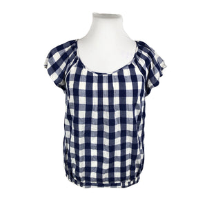 Unisex Lindex - Lühikeste käistega pluus, suurus 42 - Sinine (1)