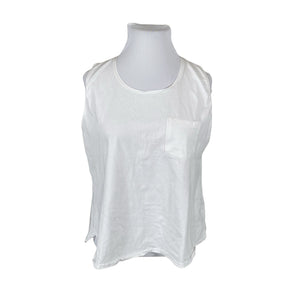Unisex Nanso - Trikotaažist topp, suurus 44 - Valge (1)