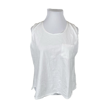 Unisex Nanso - Trikotaažist topp, suurus 44 - Valge ()