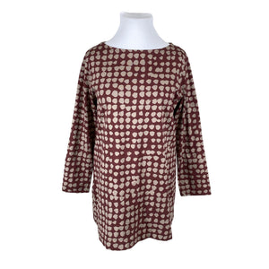 Unisex Marimekko - Trikotaažist tuunika, suurus 44 - Pruun (1)