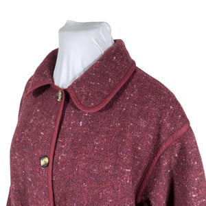 Unisex Gudrun Sjöden - Villane mantel, suurus 42 - Veinipunane (3)