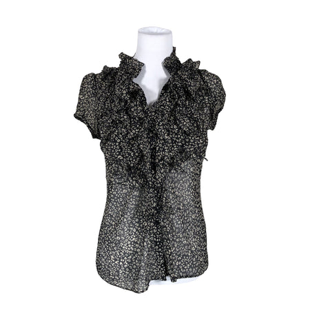 Unisex Saint Tropez - Lühikeste käistega pluus, suurus 38 - Must ()