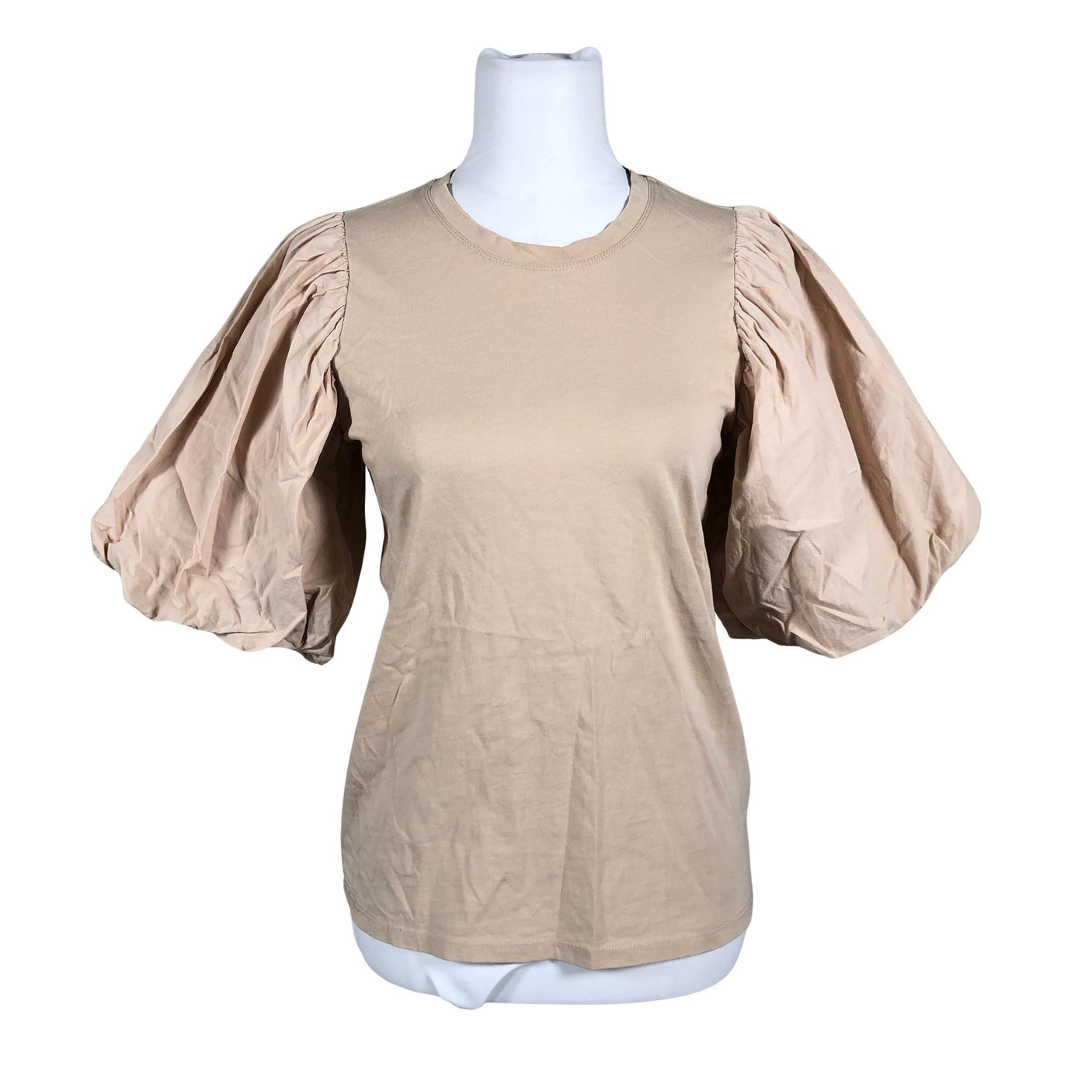 Unisex InWear - Lühikeste käistega pluus, suurus 36 - Beige (1)