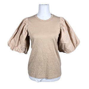 Unisex InWear - Lühikeste käistega pluus, suurus 36 - Beige (1)
