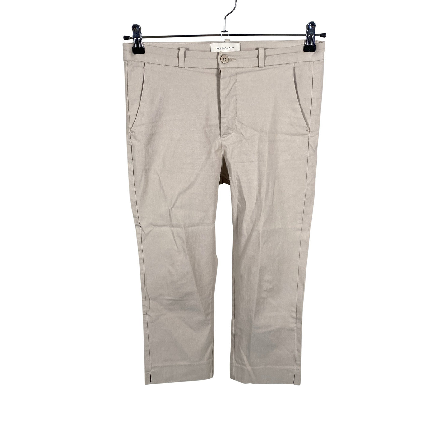 Unisex Free Quent - Mittevenivad poolpikad püksid, suurus 36 - Beige (1)
