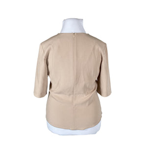 Unisex Andiata - Lühikeste käistega pluus, suurus 42 - Beige (2)