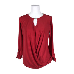 Unisex Esprit - Trikotaažist pluus, suurus 40 - Punane (1)