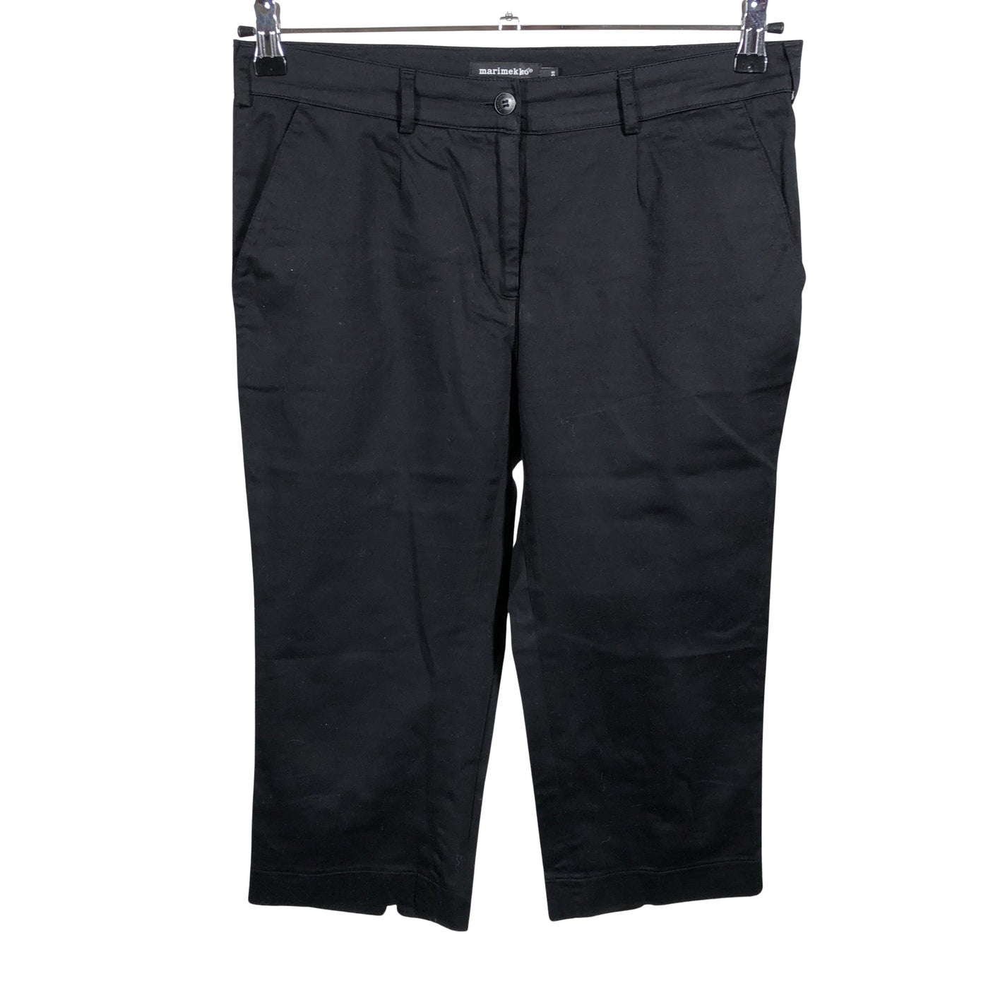 Unisex Marimekko - Mittevenivad poolpikad püksid, suurus 38 - Must (1)