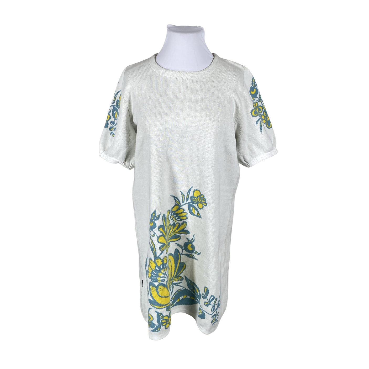 Unisex Kaino - Kootud kleit, suurus 40 - Valge (1)