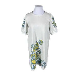 Unisex Kaino - Kootud kleit, suurus 40 - Valge (1)