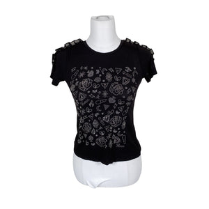 Unisex Guess - T-särk, suurus 34 - Must (1)