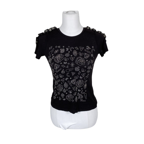 Unisex Guess - T-särk, suurus 34 - Must ()