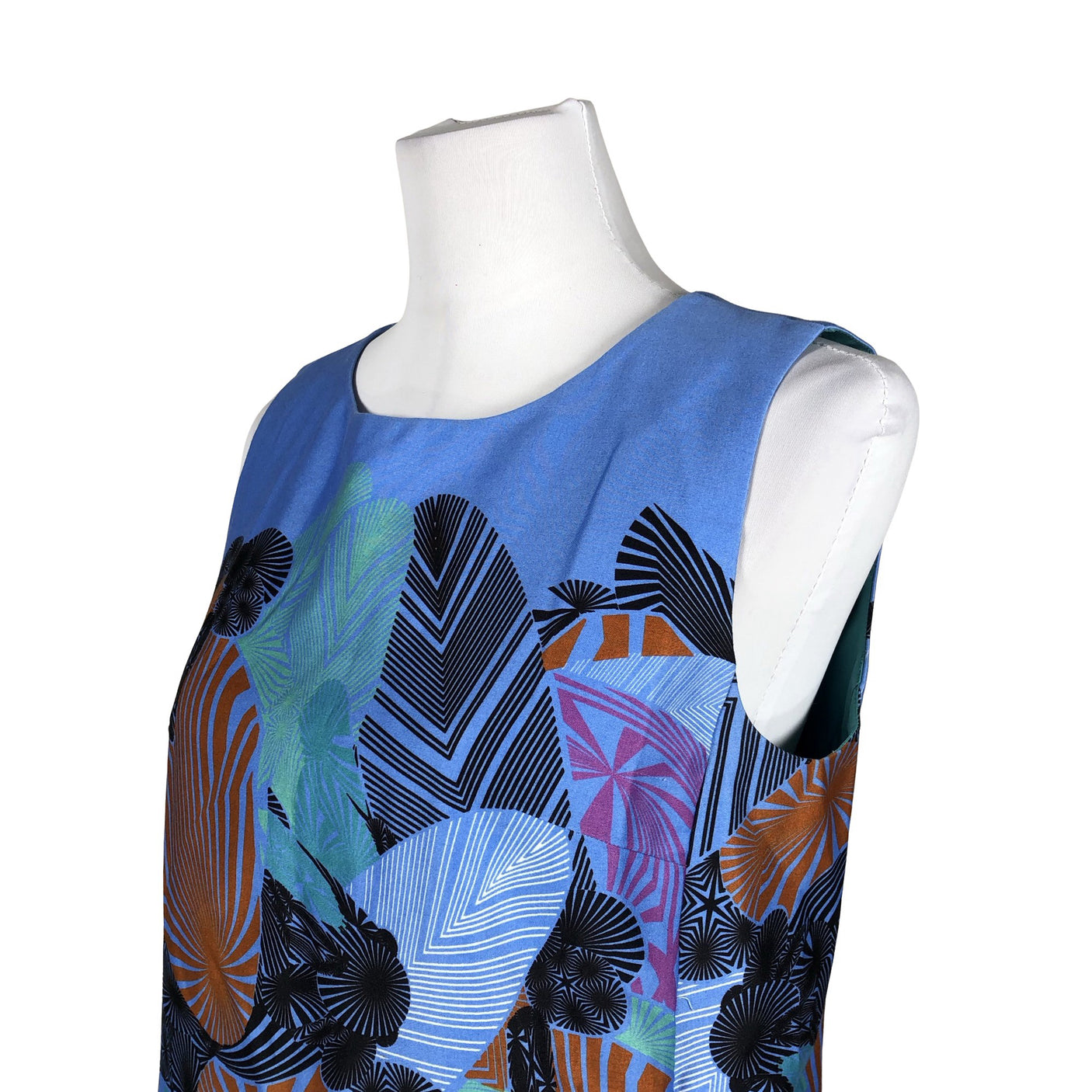 Unisex Marimekko - Mitteveniv kleit, suurus 38 - Sinine (2)