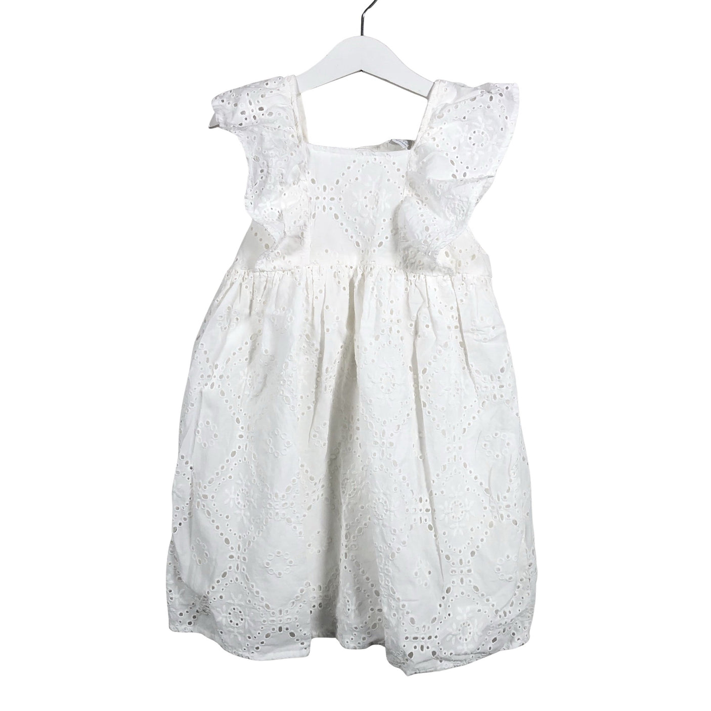 Unisex Lindex - Mitteveniv kleit, suurus 104 - 110 - Valge (1)