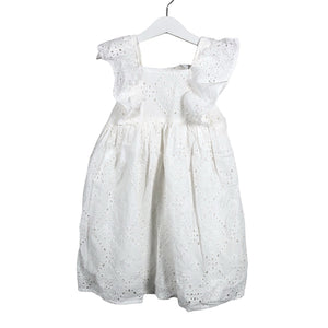 Unisex Lindex - Mitteveniv kleit, suurus 104 - 110 - Valge (1)