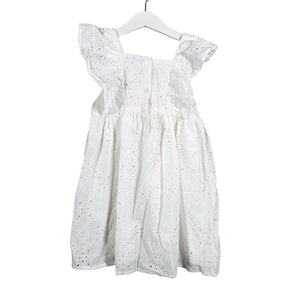 Unisex Lindex - Mitteveniv kleit, suurus 104 - 110 - Valge (2)