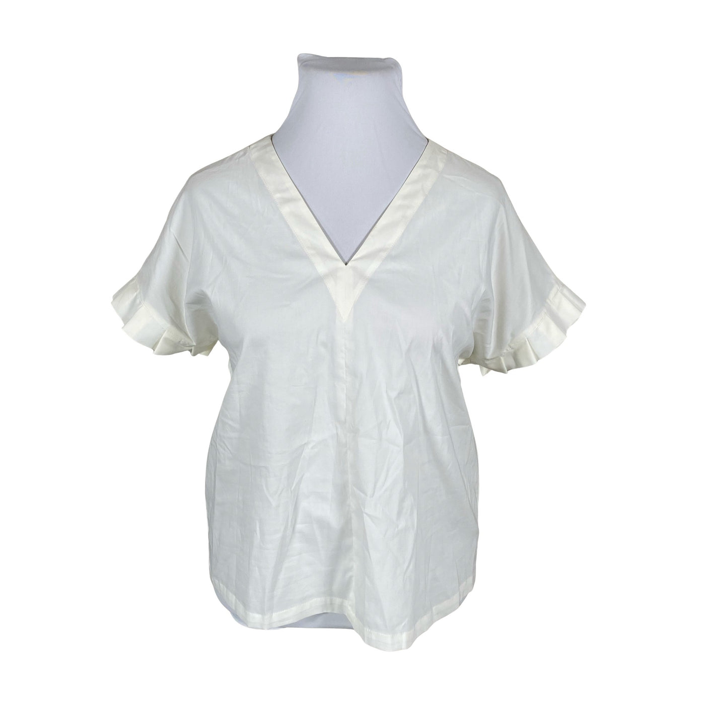 Unisex Voglia - Lühikeste käistega pluus, suurus 44 - Valge (1)