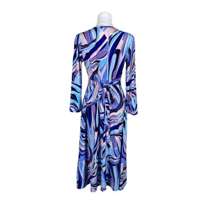 Unisex Donna Nordica - Trikotaažist kleit, suurus 40 - Sinine (2)