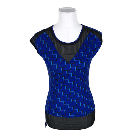 Unisex Karen Millen - Lühikeste käistega pluus, suurus 36 - Sinine ()