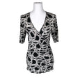 Unisex Andiata - Lühikeste käistega pluus, suurus 38 - Must ()