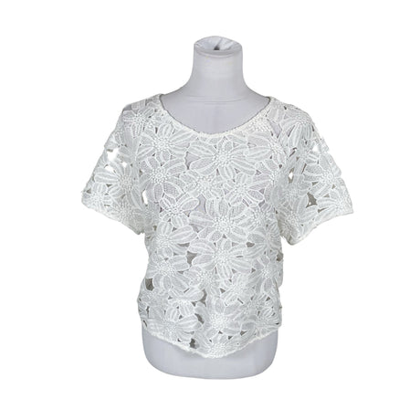 Unisex Parisian - Lühikeste käistega pluus, suurus 38 - Valge ()