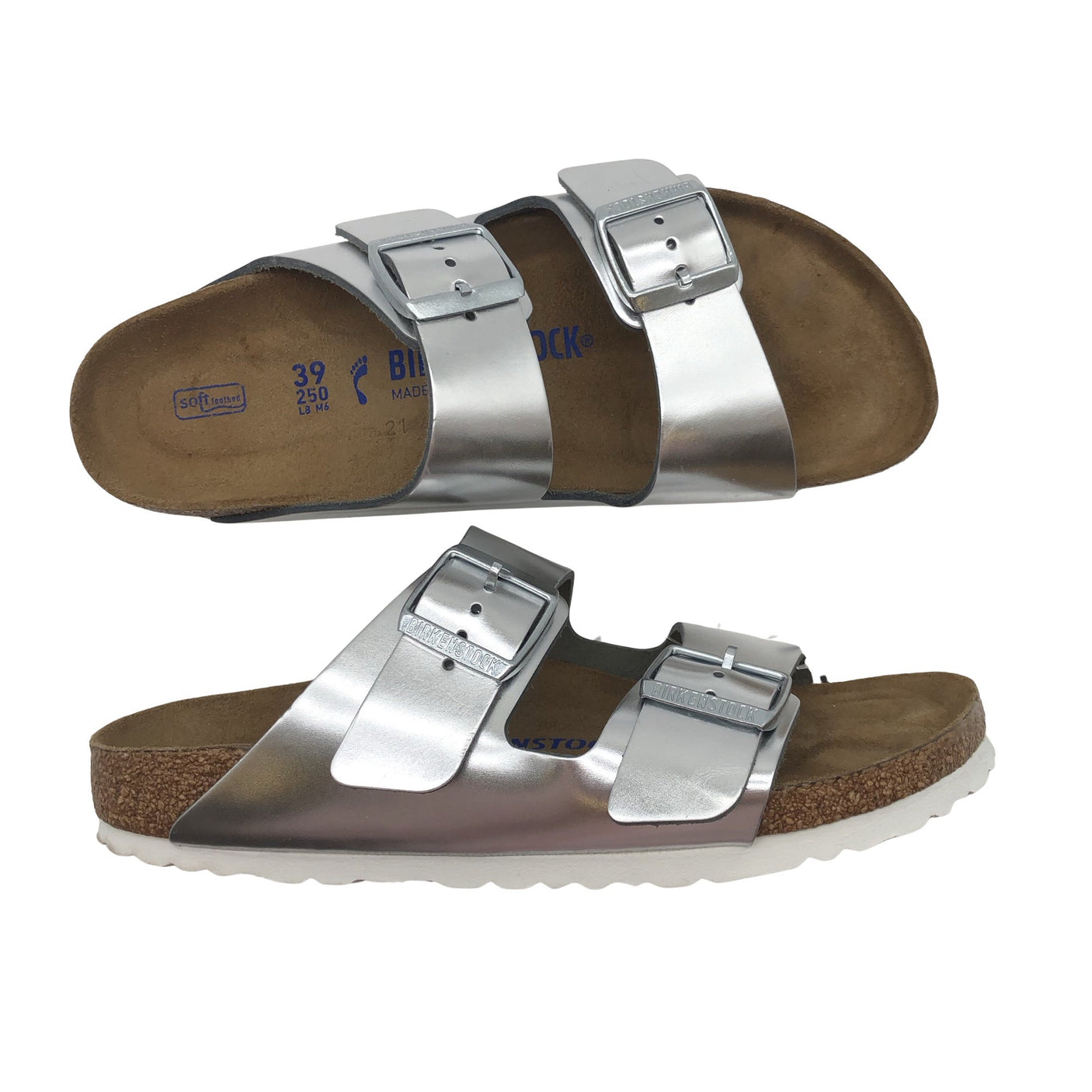 Unisex Birkenstock - Rihmikud, suurus 39 - Hõbe (1)