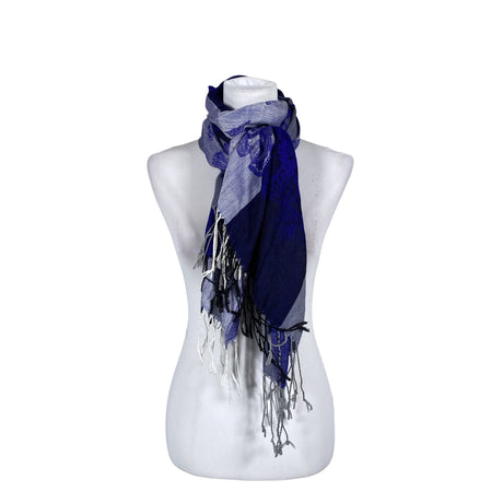 Unisex Pashmina - Õhuke sall, suurus Maxi - Sinine ()