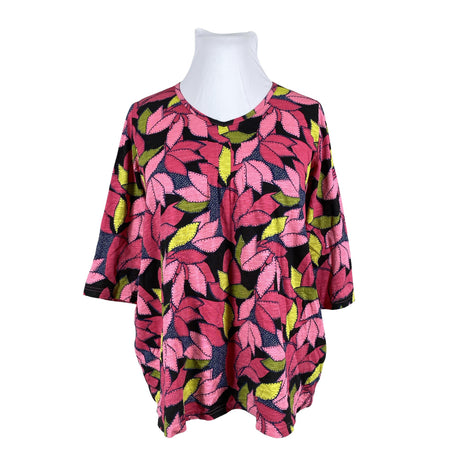 Unisex Ulla Popken - Trikotaažist pluus, suurus 42 - Roosa ()