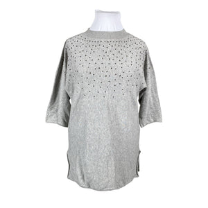 Unisex Ulla Popken - Kootud tuunika, suurus 42 - Hall (1)