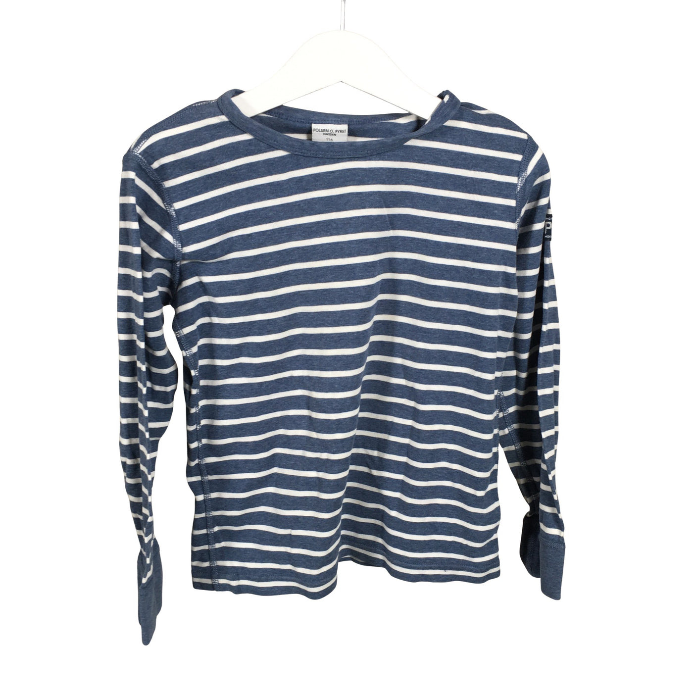 Unisex Polarn O. Pyret - Trikotaažist pluus, suurus 110 - 116 - Sinine (1)