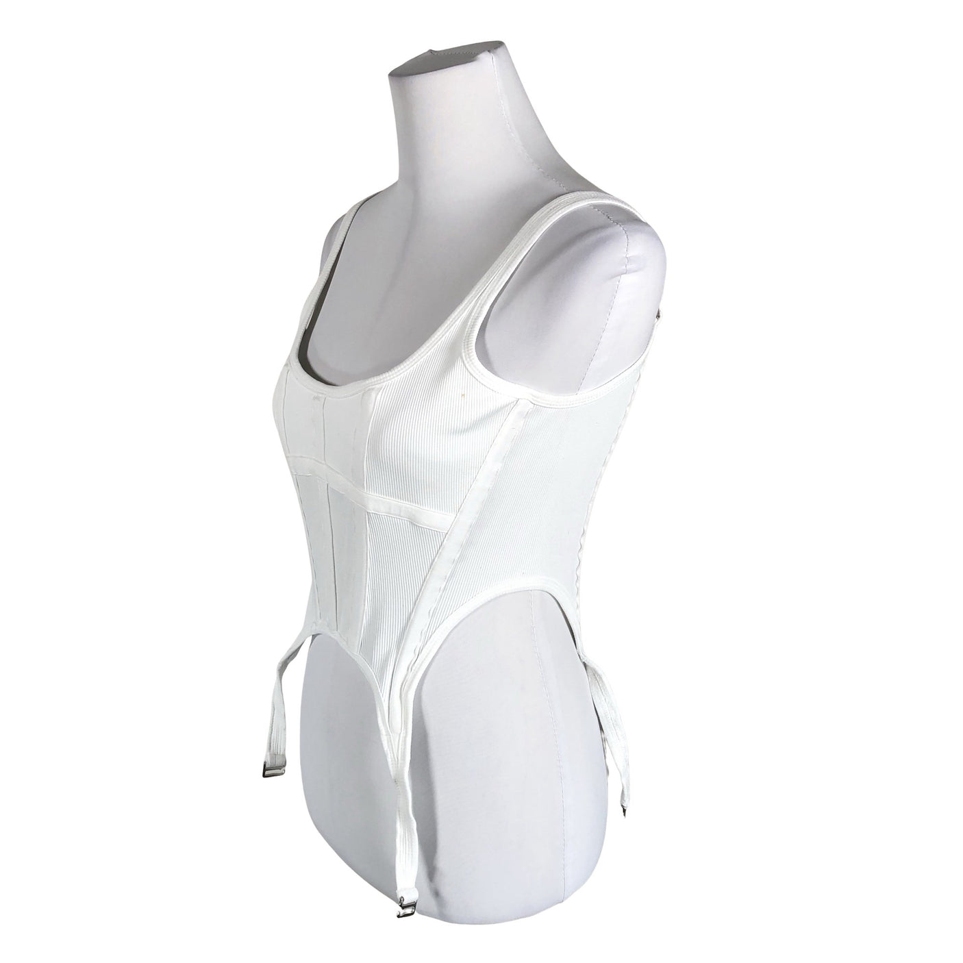Unisex Dion Lee - Trikotaažist topp, suurus 36 - Valge (3)