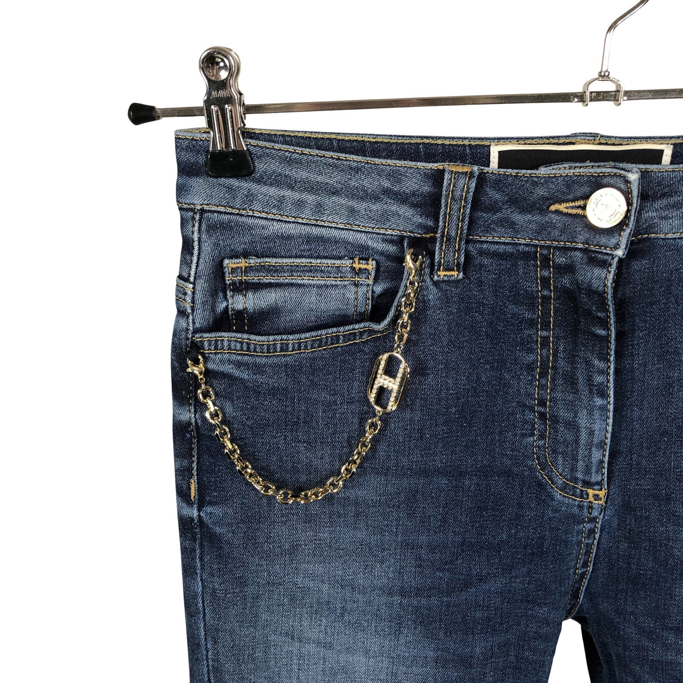 Unisex Elisabetta Franchi - Teksad, suurus W27 - Sinine (3)