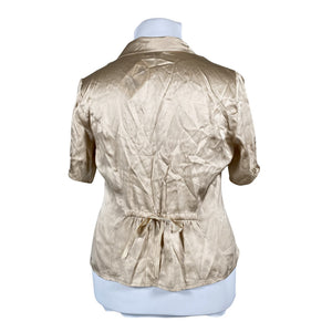 Unisex Kaliko - Lühikeste käistega pluus, suurus 42 - Kuld (2)