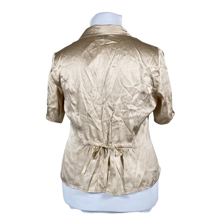 Unisex Kaliko - Lühikeste käistega pluus, suurus 42 - Kuld (2)